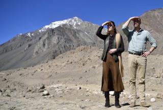 The Duke and Duchess of Cambridge visit the Chiatibo glacier in Pakistan