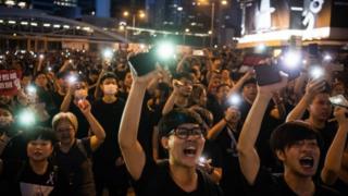 Hong Kong gösteriler