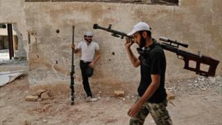 Rebel fighters in Eastern Ghouta (20/07/17)