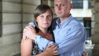 Carson's mother Claire Smith and father Scott Allen