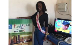 Miss East Africa mu Bufaransa Liesse Noalla Tteteya mu biro vya BBC I Bujumbura