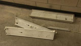 Broken light fittings