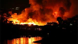 Incêndio em Manaus em dezembro de 2018