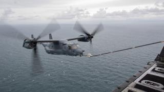 CV-22 Osprey being refuelled