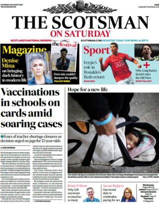 Scotland's Papers: Vaccine Passports And Jabs In Schools 'considered ...