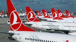 Türk Hava Yolları'na ait uçaklar
