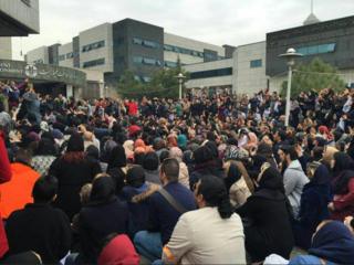 Protest gathering