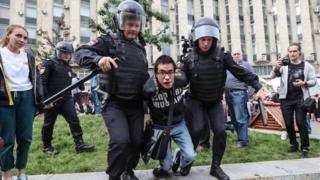 задержание на Тверской улице