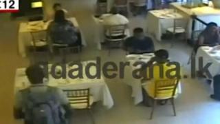 হোটেলের রেস্টুরেন্টে সন্দেহভাজন হামলাকারী।