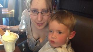 Nikki Pegram and son Freddie