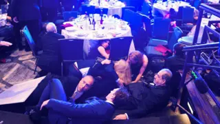 Chaos as gunfire heard in Washington ballroom