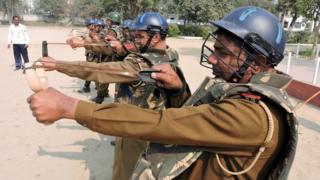 Top police officials in Haryana state have approved the use of slingshots