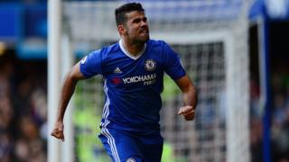 Diego Costa, désormais à la tête du classement des buteurs avec 12 réalisations