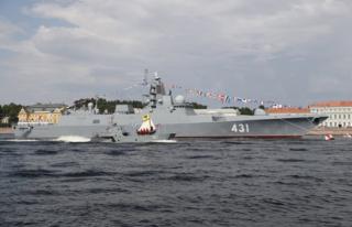Mojawapo ya meli mpya kabisa ya Urusi Frigate Admiral Kasatonov