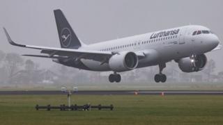 Lufthansa airplane