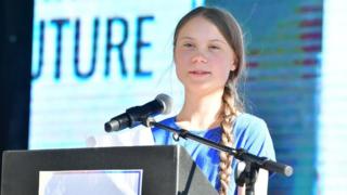 Greta Thunberg en Los Ángeles.
