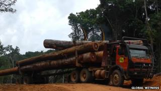 Dugbeh Forest Logging Truck