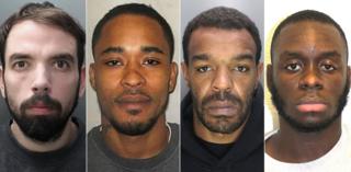 Four men jailed for shooting