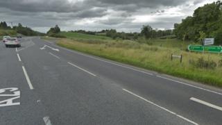 The A29 road in County Tyrone