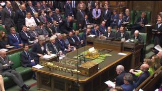 Theresa May in House of Commons