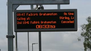 trains cancelled disruption scotrail major caption across country been