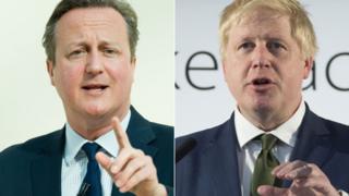 David Cameron (l) and Boris Johnson