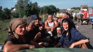 Срби беже од Олује. август 1995