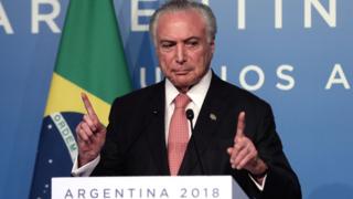 Presidente Temer fala na cúpula do g20