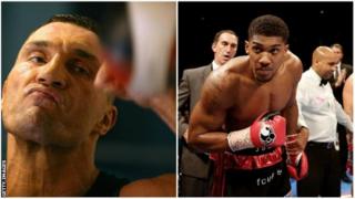 Klitschko kushoto na Anthony Joshua kulia
