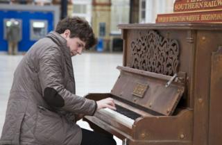 Mikah at Brighton station