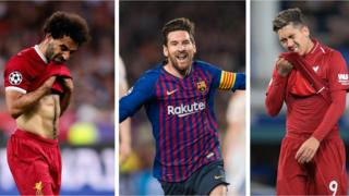 Salah, Messi ati Firmino