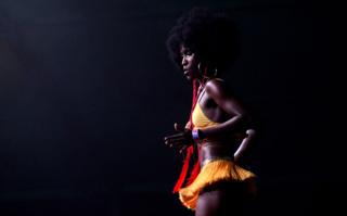 A woman dancing
