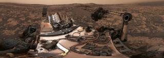 Panorama taken by Mars rover Curiosity