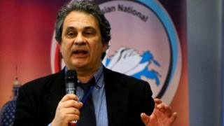 Roberto Fiore, APF leader, speaking in St Petersburg, Mar 2015
