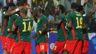 Les joueurs du Cameroun Campions 2017 de la CAN au Gabon