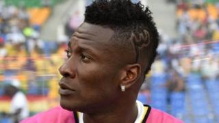 Asamoah Gyan da salon askinsa