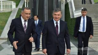 Жаҳонгир Ортиқхўжаев Президент Шавкат Мирзиёев билан