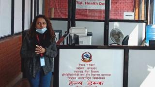त्रिभुवन विमानस्थलको हेल्थ डेस्क