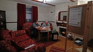 A home in Pica, Cumbria, is being used as a polling station