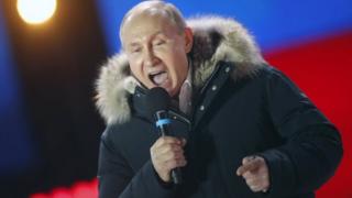 Putin na proslavi pobede, 18. mart 2018