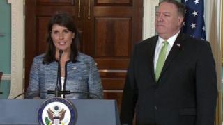 Nikki Haley ve Mike Pompeo