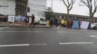 Emergency services around victim