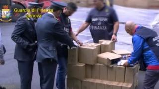 Genova Limanı'nda el konan 350 ton makarna