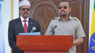 ኣብዪ ኣሕመድ ምስ ሶማልያ ፕረዚደንት ማሕመድ ፋርማጆ