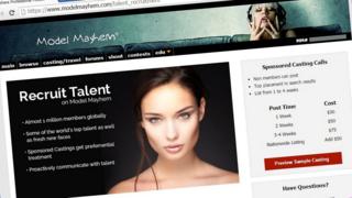 Model Mayhem website