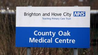 County Oak Medical Centre sign
