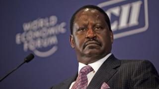 Umukandida mu matora y'umukuru w'igihugu Raila Odinga yitoza ku runani NASA