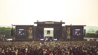 The main stage at Download