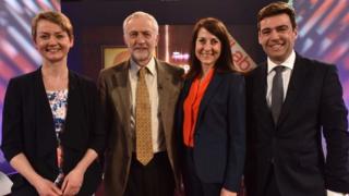 Yvette Cooper, Jeremy Corbyn, Liz Kendall and Andy Burnham