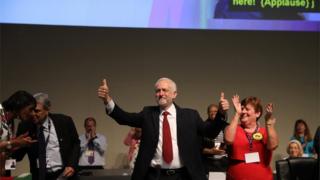 Jeremy Corbyn at the Unison conference